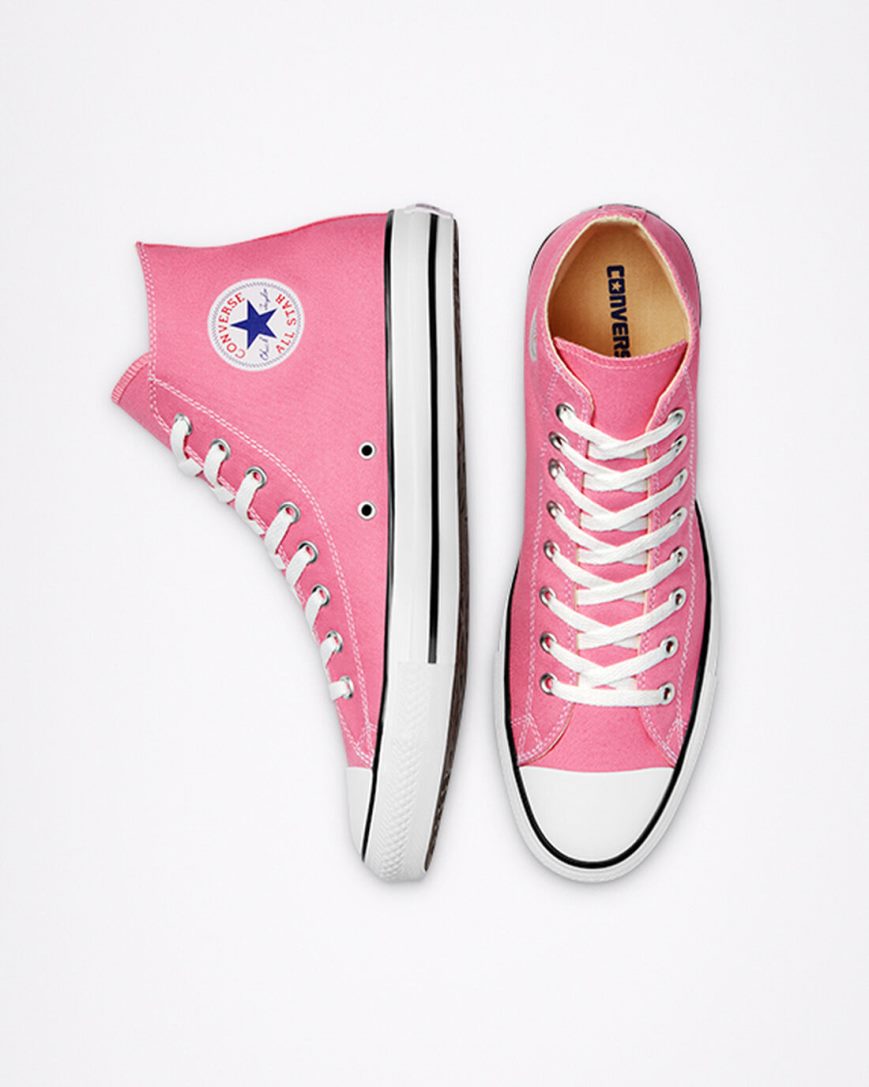 Zapatillas Altas Converse Chuck Taylor All Star Classic Hombre Rosas | PE 7L0548